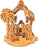 AramediA Olive Wood Christmas Ornament Nativity Scene Handcrafted in The Holy Land by Artisans- 4" x 1.5" x 3.5" (inches)