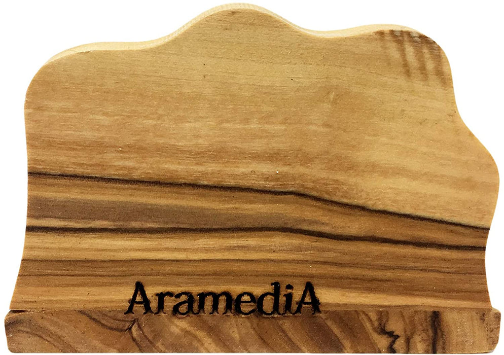 AramediA Olive Wood Handcrafted in The Holy Land by Artisans Christmas Nativity Scene Ornament - 2.5" x 2" x 3.5 (Inches)