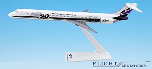 McDonnell Douglas Demo MD-90 Airplane Miniature Model Plastic Snap-Fit 1:200 Part# AMD-09000H-001