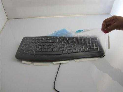 Viziflex's Biosafe Anti Microbial Keyboard cover fitting Microsoft Comfort Curve