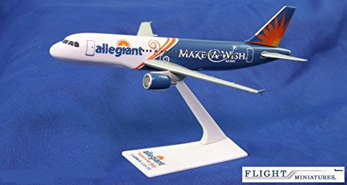 Allegiant Air Make-A-Wish A320-200 Airplane Miniature Model Plastic Snap-Fit 1:200 Part# AAB-32020H-062