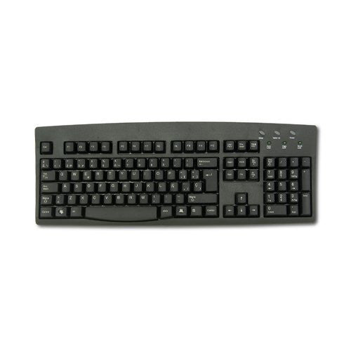 Standard English US Black Wired USB Keyboard SimplyPlugo Brand by Solidtek