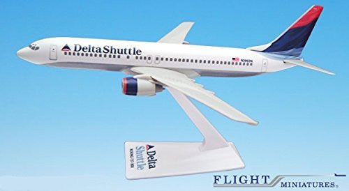 Delta Shuttle (00-07) 737-800 Airplane Miniature Model Plastic Snap-Fit 1:200 Part# ABO-73780H-022