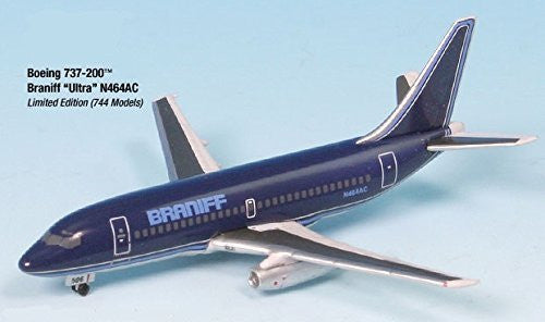 Airplane Miniature Braniff Ultra N464AC Boeing 737-200 1:500 Part# A015-IF5732007