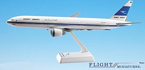 Kuwait 777-200 Airplane Miniature Model Plastic Snap-Fit 1:200 Part# ABO-77720H-019