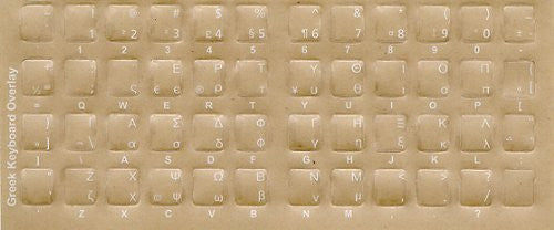 Greek Keyboard Stickers