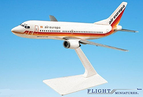 Air Europa 737-300 Airplane Miniature Model Plastic Snap-Fit 1:180 Part# ABO-73730F-016