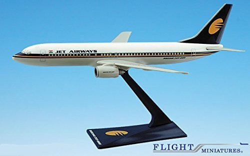 Jet Airways (93-Cur) 737-800 Airplane Miniature Model Plastic Snap-Fit 1:200 Part# ABO-73780H-005
