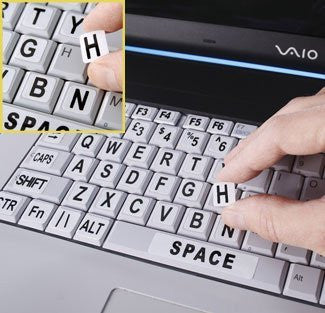 Large Print Keyboard Laptop Labels