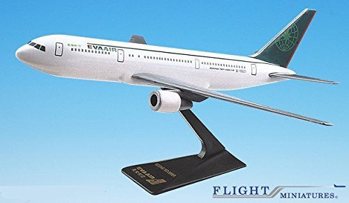 Eva Air 767-300 Airplane Miniature Model Snap Fit Kit 1:200 Part# ABO-76730H-001